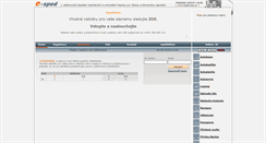 Desktop Screenshot of e-sped.cz