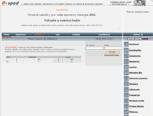 Tablet Screenshot of e-sped.cz